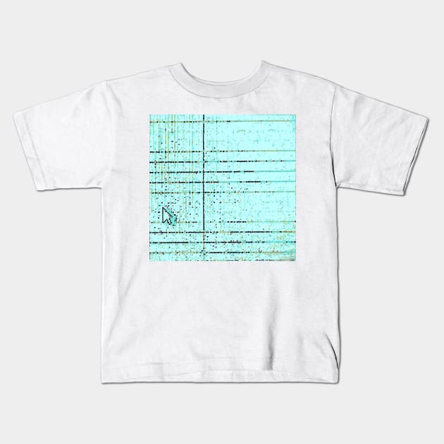 Cursive Blue Kids T-Shirt by Tovers